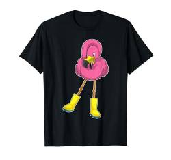 Flamingo Gummistiefel T-Shirt von Flamingo Gummistiefel