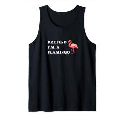 Tu so, als ob ich ein Flamingo bin, niedliche lustige rosafarbene Flamingo-Grafik Tank Top von Flamingo Paradise