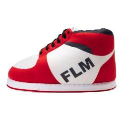 Flamingueo Sneaker Hausschuhe - Pantoffeln Unisex, Hausschuhe Damen Winter, Warme Hausschuhe Herren, Slippers, Plüsch Hausschuhe, Fluffy Slippers, Hausschuhe Herren Lustig, Eine Größe von Flamingueo