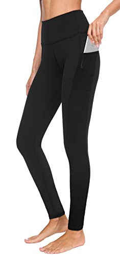 Flatik Sport Leggins für Damen Sporthose, Damen Blickdicht Laufhose, High Waist Yogahose Fitnesshose Yoga Hosen Training Laufende Leggings M von Flatik