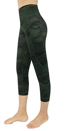 Flatik Sporthose Yoga Fitness Hosen Jogginghose capri leggins damen Hohe Taille mit Taschen XS von Flatik