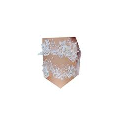Flayem Braut Hochzeit Strumpfband Weiß Perle Strumpfbänder Spitze Gürtel Elastisch Schenkel Ring Bein Zubehör zum Braut Brautjungfer (2 Stück) von Flayem