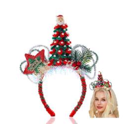 Flayem Weihnachts Haarband Star Weihnachts Stirnbänder Party Kostüm Weihnachtsmann Headbnad Kreative Feiertags Haarband für Weihnachten Zubehör (A) von Flayem