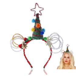Flayem Weihnachts Haarband Star Weihnachts Stirnbänder Party Kostüm Weihnachtsmann Headbnad Kreative Feiertags Haarband für Weihnachten Zubehör (B) von Flayem