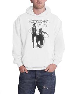 Fleetwood Mac Kapuzenpullover Rumours Band Logo Nue offiziell Herren Weiß M von Fleetwood Mac