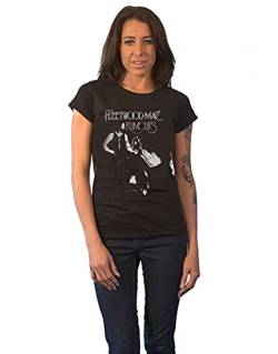 Fleetwood Mac T Shirt Rumours Band Logo Nue offiziell Damen Skinny Fit Schwarz L von Fleetwood Mac