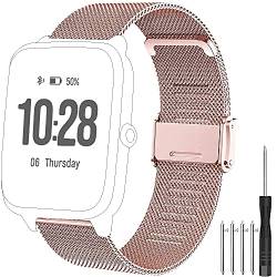 Flenco Ersatzarmband für ID205L ID205 ID205S ID205U ID205G Smartwatch Uhrenarmband Ersatzband Ersatz Armband für ID205 ID205L ID205S ID205U ID205G SW020 SW021 SW023 Smart Watch Ersatz Armband von Flenco