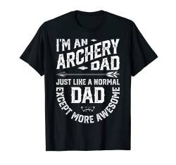 Archery Dad Archer Men Fathers Day Vintage Bow And Arrow T-Shirt von Fletchin' Awesome Archery Clothing