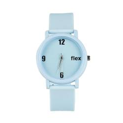 Flex Ocean Armbanduhr aus recyceltem Kunststoff, wasserabweisend, unisex, Blau, One Size Fits All, Ozean-Kunststoff von Flex