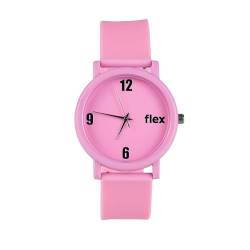 Flex Ocean Armbanduhr aus recyceltem Kunststoff, wasserabweisend, unisex, Pink, One Size Fits All, Ozean-Kunststoff von Flex