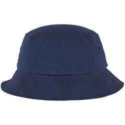 Flexfit Cotton Twill Bucket Hat - Unisex Anglerhut für Damen und Herren, einfarbig, mit patentiertem Flexfit Band, Farbe Blau, one size von Flexfit