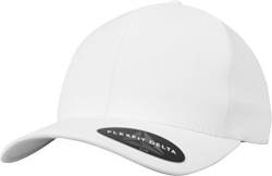 Flexfit Delta Baseball Cap, Unisex Basecap aus Polyester für Damen und Herren, ohne Naht, wasserabweisend, white, L/XL von Flexfit