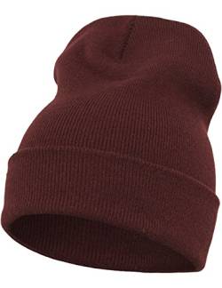 Flexfit Mütze Heavyweight Long Beanie, Maroon, one Size von Flexfit