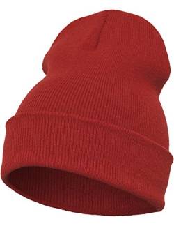 Flexfit Mütze Heavyweight Long Beanie, red, one size von Flexfit