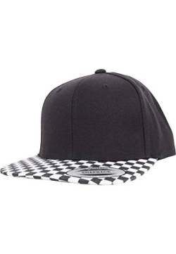 Flexfit Uni Checkerboard Snapback Kappe, Black/White, One Size von Flexfit