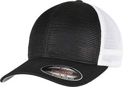 Flexfit Unisex 360 OMNIMESH Cap 2-Tone Baseballkappe, Black/White, S/M von Flexfit