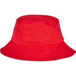Flexfit Unisex Cotton Twill Bucket Hat Kids Hut, red, one Size von Flexfit