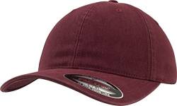 Flexfit Unisex Garment Washed Cotton Dad Hat Kappen, Maroon, S/M von Flexfit