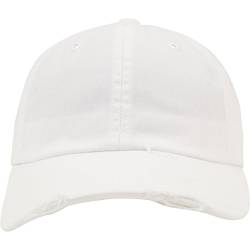 Flexfit Unisex Low Profile Destroyed Caps, White, one Size von Flexfit