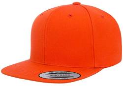 Flexfit Unisex Premium Snapback Cap Hut, Orange, Einheitsgröße von Flexfit