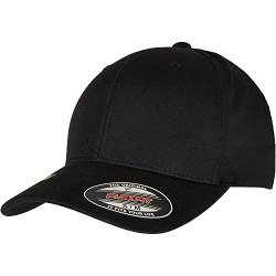 Flexfit Unisex Recycled Polyester Cap Baseballkappe, Black, S/M von Flexfit