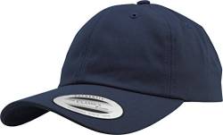 Yupoong Flexfit Low Profile Cotton Twill Unisex Dad Hat Cap für Damen und Herren, 6 Panel Baseball Cap unstructured mit Messingverschluss, navy, One Size von Flexfit