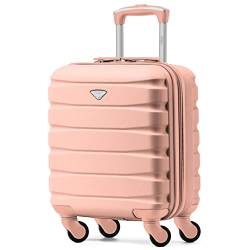 Flight Knight Lightweight 4 Wheel ABS Hard Case Suitcases Cabin Carry On Hand Luggage Approved for Over 100 Airlines Including British Airways, Ryanair & easyJet Approved Free Carry On 45x36x20cm von Flight Knight