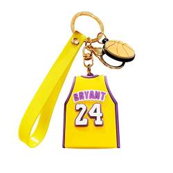 Floatdream Geschenk-Schlüsselanhänger, Jersey Schlüsselanhänger, Zartes Bild, für Souvenirs, Rucksackverzierungen, Basketballfans von Floatdream