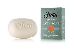 Floïd Vetyver Splash Bath Soap, 100% pflanzliche Bade- & Duschseife mit pflegendem Lecithin, Sheabutter & Sesamöl, schützt die Haut und macht sie weich und geschmeidig von Floid