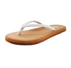 Flojos Damen Fiesta 2.0 Flipflop, Weiß/Braun, 39.5 EU von Flojos