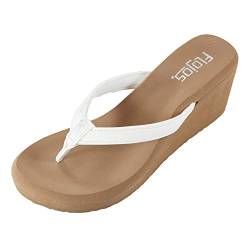 Flojos Damen Olivia Flipflop, Wei, 37 EU von Flojos