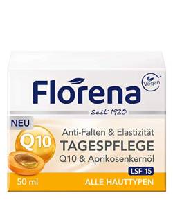 Florena Anti Falten Tagescreme Q10, 1er Pack (1 x 50 ml) von Florena