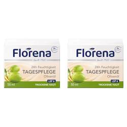 Florena Tagescreme Bio-Olivenöl, 2er Pack (1 x 50 ml) von Florena