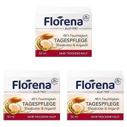 Florena Tagescreme Sheabutter, 3er Pack (1 x 50 ml) von Florena