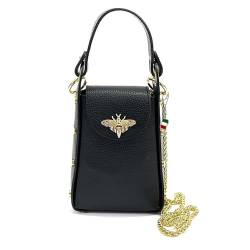 Florence Umhängetasche Biene Damen Handtasche Echtleder schwarz OTF813S Leder Umhängetasche von FlorenceLeather