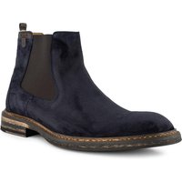 Floris van Bommel Herren Chelsea Boots blau Velours von Floris van Bommel