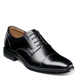 Florsheim Men's Forecast Waterproof Cap Toe Oxford, Black Smooth, 10.5 von Florsheim