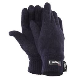 Floso® Damen Thinsulate Strickhandschuhe/Thermohandschuhe (Einheitsgröße) (Marineblau) von Floso