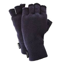 Floso® Halbfinger Herren Thermo Handschuhe(3M 40g) (Einheitsgröße) (Marineblau) von Floso