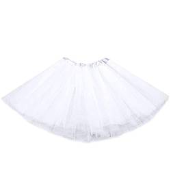 Flovel Damen Tüllrock Tütü Rock Minirock Lagen Petticoat Tanzkleid Dehnbaren Ballettrock Tüllrock Elastischer Tutu Rock für Party Prom Halloween Kostüme Tanzen von Flovel