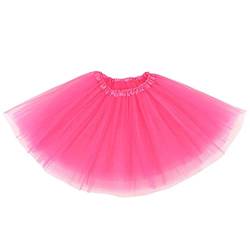 Flovel Damen Tüllrock Tütü Rock Minirock Lagen Petticoat Tanzkleid Dehnbaren Ballettrock Tüllrock Elastischer Tutu Rock für Party Prom Halloween Kostüme Tanzen von Flovel