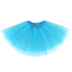 Flovel Damen Tüllrock Tütü Rock Minirock Lagen Petticoat Tanzkleid Dehnbaren Ballettrock Tüllrock Elastischer Tutu Rock für Party Prom Halloween Kostüme Tanzen von Flovel