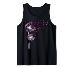 Löwenzahn Glaube Hoffnungen Liebe Brustkrebs Bewusstsein Blume Tank Top von Flower