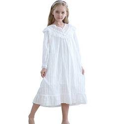 Flwydran Prinzessin Baumwolle Nachthemden für Mädchen Kinder Schlafanzüge für 3-12 Jahre von Flwydran