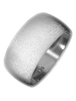 Fly Style Bandring für Damen und Herren aus 925 Sterling Silber | 4-10 mm breit | matt oder poliert, Ring Grösse:19.7 mm, Oberfläche:10mm Matt von Fly Style