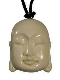 Fly Style Kettenanhänger aus Knochen - Buddha Kopf Halskette von Fly Style