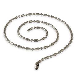 Fly Style Kugelkette Edelstahl silber · Stärken 1,6-8mm · Längen 20-180 cm · Dog Tag Halskette für Herren und Damen, Längen:ca. 50.0 cm, Stärke:5 mm von Fly Style