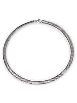 Fly Style Omega-Kette Collier aus 925 Silber - Damen Silberschmuck, Längen:ca. 46.0 cm, Stärke:4 mm von Fly Style