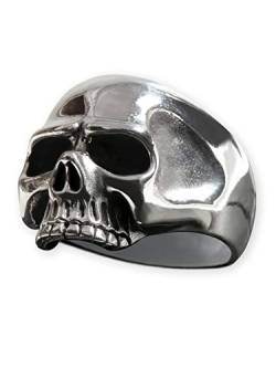 Fly Style Totenkopf-Ring aus 925 Sterling Silber 'Keith Richards' für Herren, Ring Grösse:20.6 mm von Fly Style