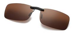 Flydo Polarisierte Sonnenbrille Clip für Brillenträger-Stil Sonnenbrille für Myopie Brille im Freien/Fahren/Angeln-Anti-UV von Flydo